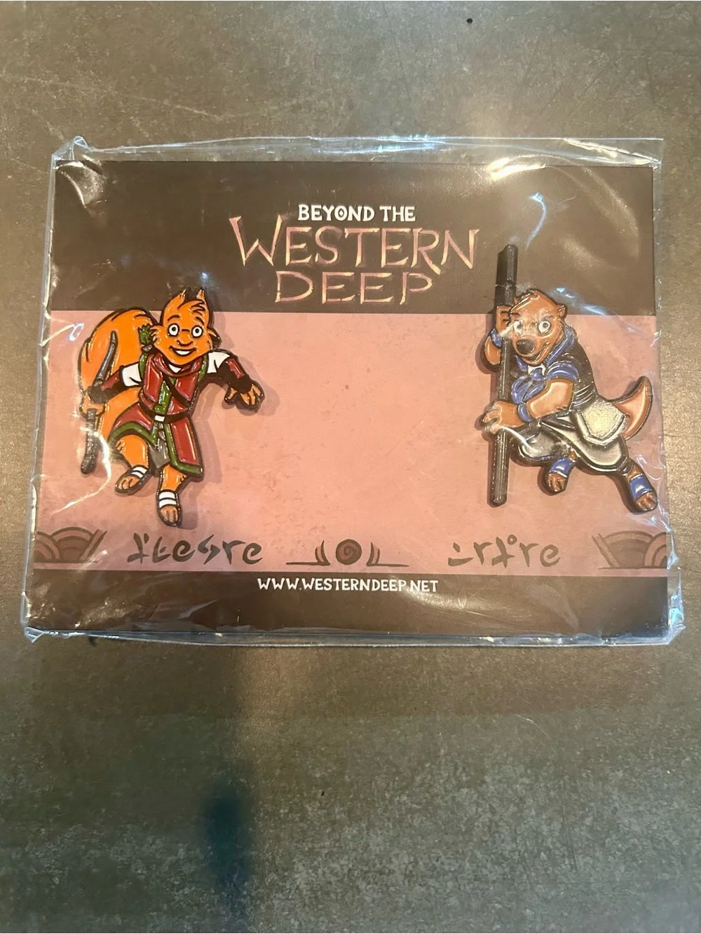 Beyond the Western Deep Enamel Pin Set - Quinlan & Hardin NEW